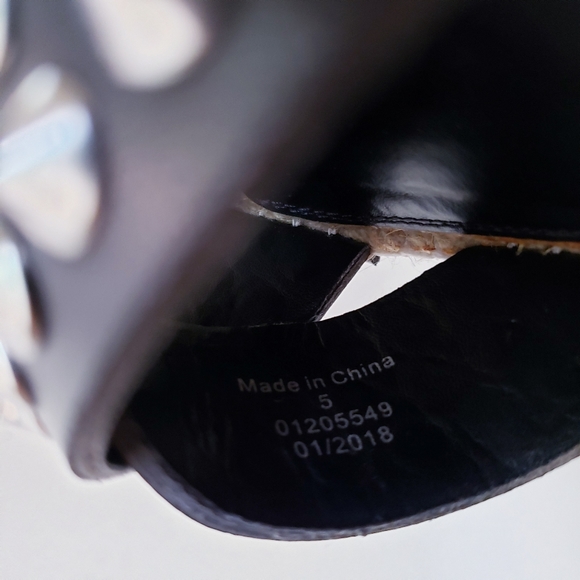 ASOS Black Ankle Strap Studded Platform Sandals - Picture 10 of 13